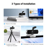 UGREEN Full HD 1080P Webcam with Microphone, 2 Noise-Canceling Mics, 85° Fov & Fixed Focus, Plug and Play, Auto Light Correction, Privacy Cover PC Camera for Streaming/Conferencing, Zoom, Space Gray75326 Ugreen