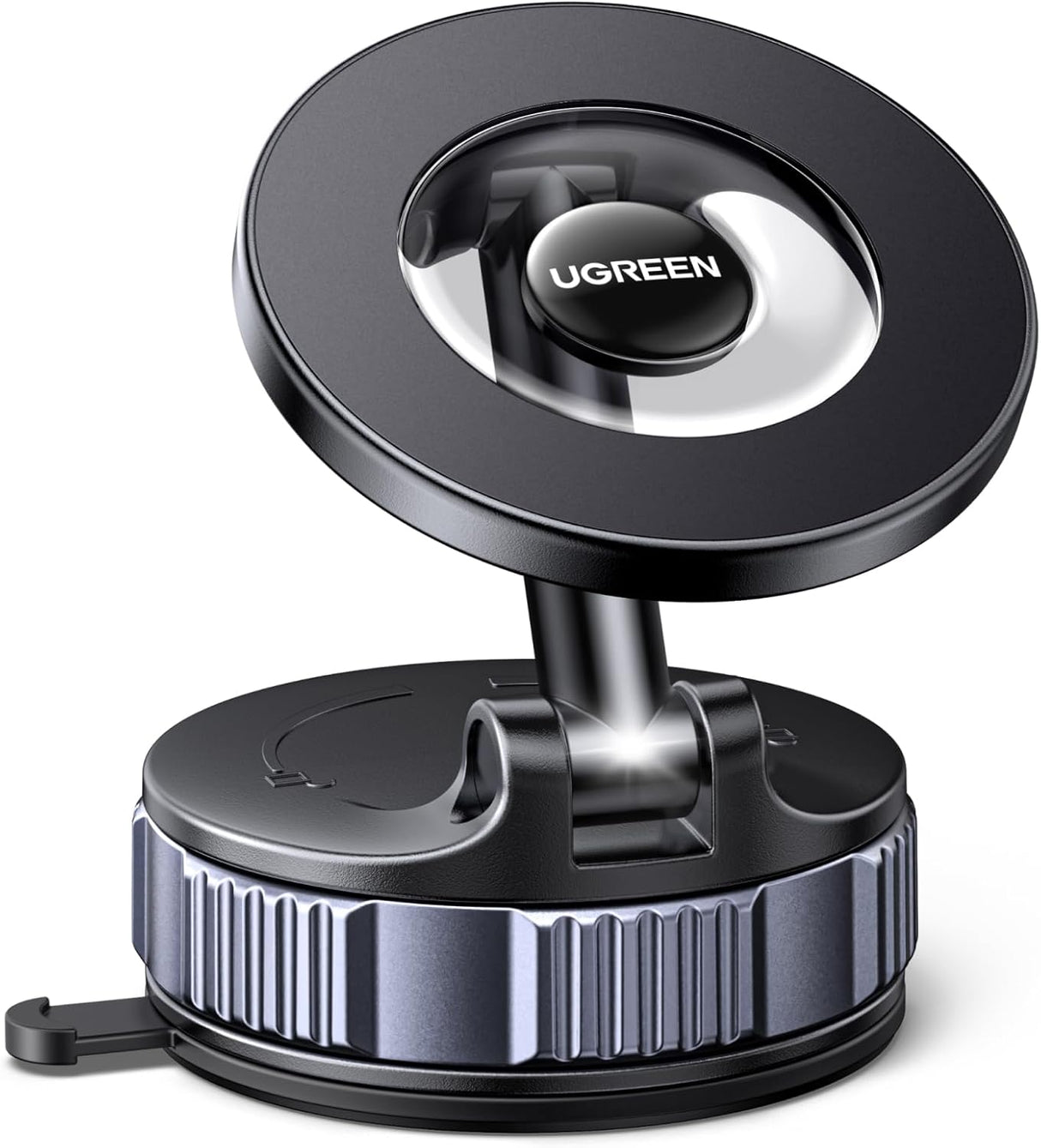 UGREEN 75666 MagSafe Car Phone Mount with 22× N52 Magnets, 360° Rotation, Vacuum Suction Base & Foldable Arm – LP970