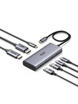 UGREEN CM498 7-in-1 USB-C Hub with 8K DisplayPort, 4K@60Hz HDMI, 10Gbps USB & 100W PD – 75902