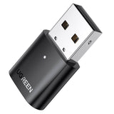UGREEN USB Bluetooth Adapter for PC Bluetooth 5.0 Dongle USB2.0 EDR Receiver Mini Size Wireless Transfer Support Windows 10/8.1/8/7/XP Compatible with Desktop Laptop Mouse Keyboard Printer Speaker PS5 (80889)