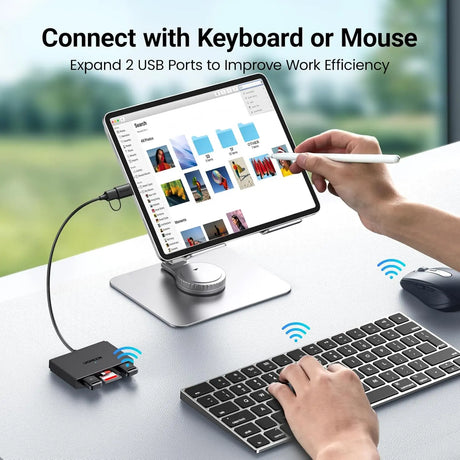 UGREEN 4 in 1 Memory Card Reader USB C USB 3.0 Dual Connector OTG Adapter for Android Computer Laptop Compatible with 170MB/s SD/Micro SD, iPhone 16 15,iPad Pro, MacBook Pro/Air (45167) - Ugreen India