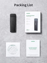 UGREEN AC1300 5G 2.4G ডুয়াল ব্যান্ড USB 3.0 ওয়াইফাই অ্যাডাপ্টার ডেস্কটপ পিসি মিনি ওয়্যারলেস কম্পিউটারের জন্য Windows 11/10/8.1/8/7, MacOS 10.11 Above (50340) এর সাথে সামঞ্জস্যপূর্ণ