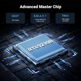UGREEN M.2 NVMe SATA SSD Enclosure 10Gbps USB 3.2 Gen 2 to NVME PCI-E SATA M-Key/(B+M) Key Solid State Drive External Enclosure Support UASP Trim for 2230/2242 /2260/2280 SSDs (15813) Ugreen India