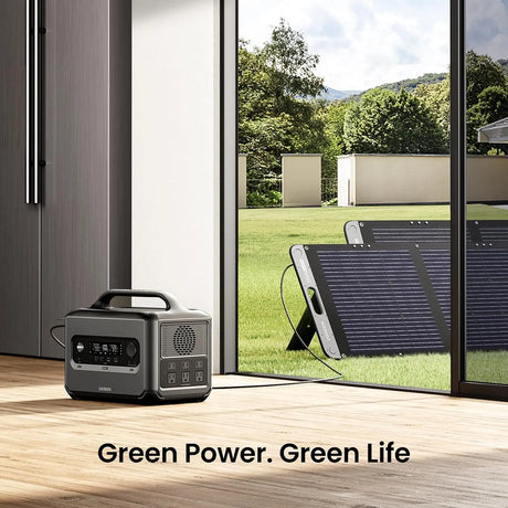UGREEN PowerRoam 1200W Portable Power Station, 1024Wh Solar Generator, LiFePO4 Battery, 1.5H Fast Charging, 1200W AC Outlets, Generators for Outdoor Camping/Home Backup/RVs (Solar Panel Optional) 15054 - Ugreen India