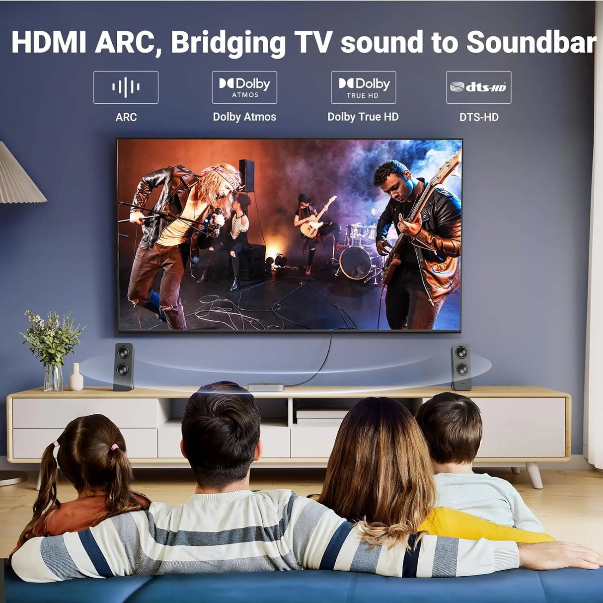 UGREEN 5M 4K@60Hz Braided HDMI 2.0 Cable Male to Male Round 18Gbps Ethernet 3D UHD TV Monitor Xbox PS5 PS4 Blu-ray Gold 40412