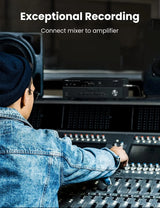 UGREEN 2M XLR Male to Female Microphone Cable Nylon Braided Zinc Alloy Shure SM Compatible Mixer Amplifier 20500