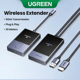 UGREEN HDMI 1080P@60Hz Wireless Transmitter and Receiver TX USB-C (DP Protocol) and RX 5G WiFi Transmission Compatible with Cell Phone/Computer/Laptop/Camera/TV Box/DVD/TIKTOK/Neflix ,98FT/30M(35031A Ugreen India
