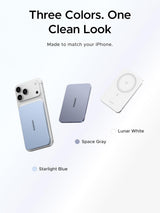 UGREEN Magflow Air QI2 Power Bank, 8.6mm Ultra-Slim 5000mAh Magnetic Battery, 20W PD Fast Charging Portable Charger, MagSafe-Compatible External Battery for iPhone 17/16/15/14 Series, (95931B)