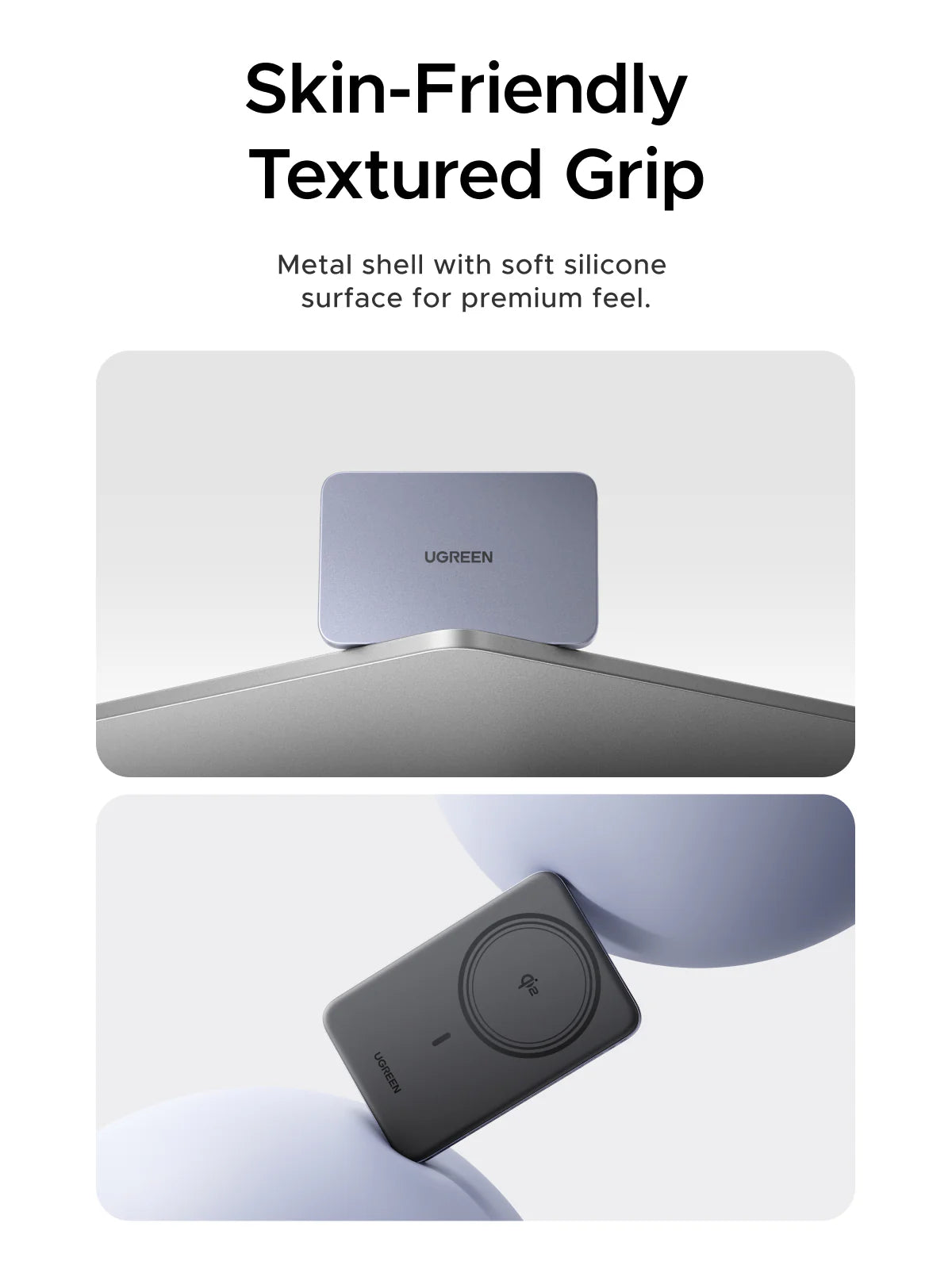 UGREEN MagFlow Air Magnetic Power Bank 5000mAh 20W Space Gray (75984B)