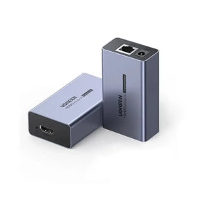 UGREEN HDMI Over Ethernet Extender 50m Full HD 1080P RJ45 Cat6 Cat7 Network Cable IR Remote HDTV Monitor PS5 PC (90811EU) Ugreen