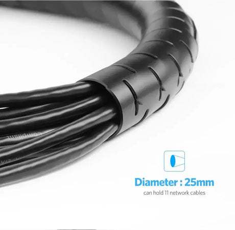 UGREEN 1.5M Protection Tube DIA 25mm, Black (30818) Ugreen