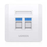 UGreen Dual Port Wall Plate (80182) - Ugreen India