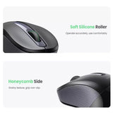 UGREEN 2.4G Silent Wireless Optical Mouse Metal Scroll USB Receiver 2400 DPI PC Laptop Computer Chromebook MacBook (90371)