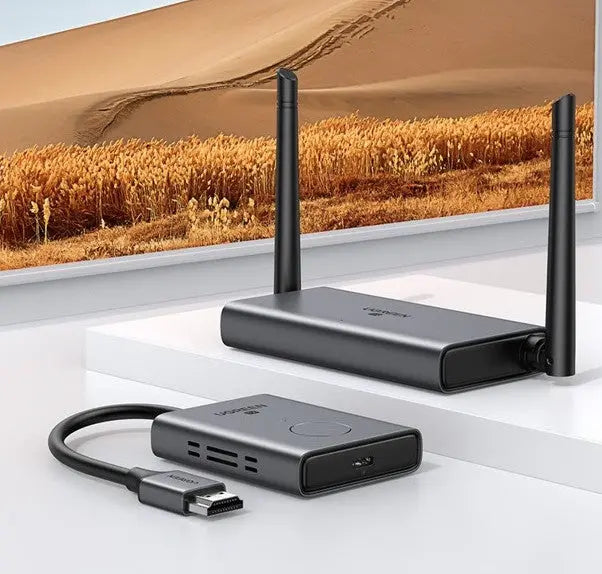UGREEN 50M Wireless HDMI VGA Extender Transmitter Receiver 1080P 60Hz 5GHz Long Range Display Adapter Kit 50633A