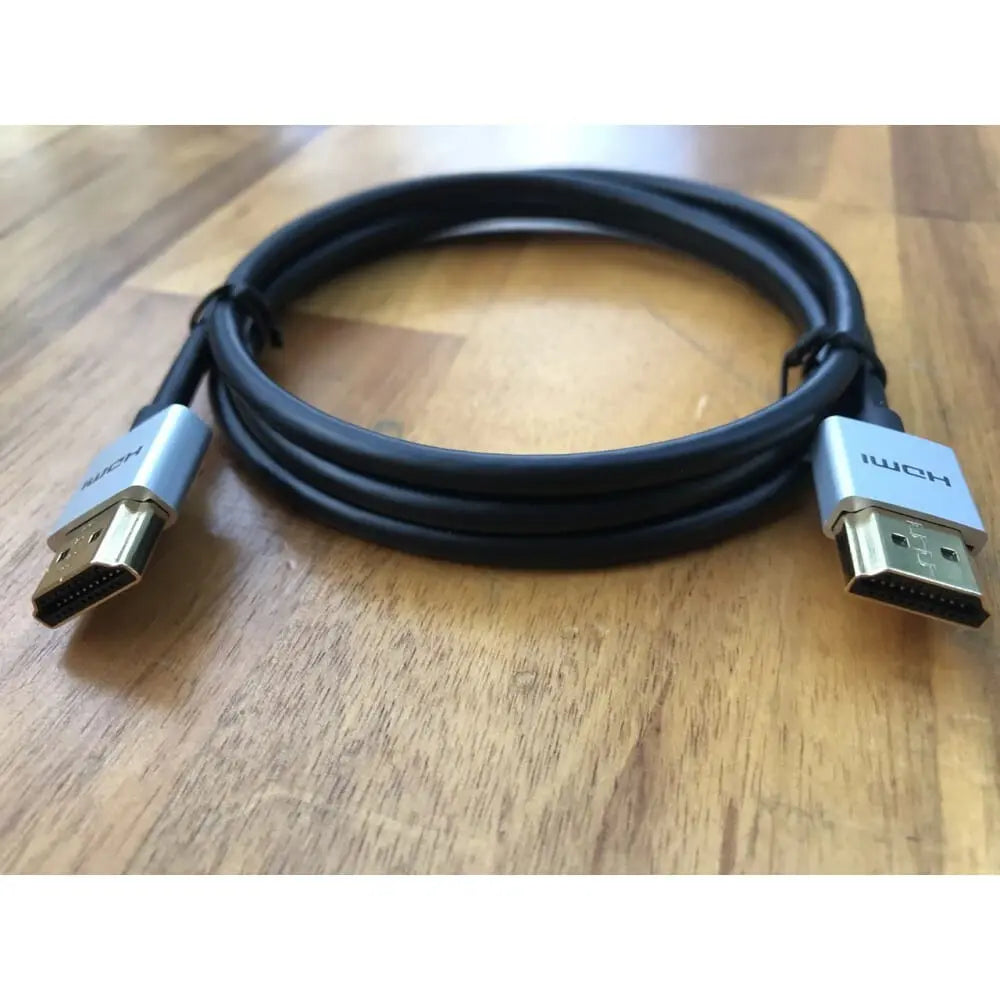 UGREEN 1m HDMI 2.0 Male to Male Zinc Alloy Case Cable Support 4k@60Hz/18Gbps/HDR/3D/Ethernet  Compatible with PS5/PS4/3, Xbox, Nintendo Switch, Apple TV, Fire TV, etc.- Silver/Black (30476) - Ugreen India