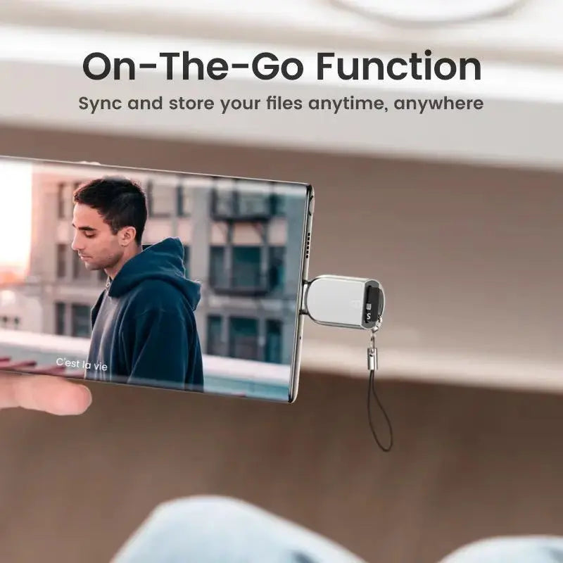 UGREEN USB-C Micro SD Card Reader OTG TF Adapter Zinc Alloy Android iPadOS Windows MacOS Linux Silver (15513)