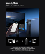 UGREEN AX1800 USB 3.0 Wi-Fi 6 Wireless Network Adapter | Dual Band USB WiFi Dongle with Built-in Antenna | High-Speed AX1800 Wi-Fi Upgrade for PC & Laptop (65225)