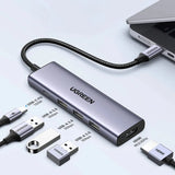UGREEN 5-in-1 USB-C Multiport Dock 4K@60Hz HDMI 100W Power Delivery 3x USB-A 3.0 MacBook Pro iPad Pro Surface XPS ThinkPad 15597