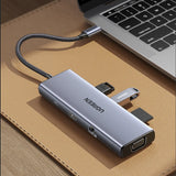 UGREEN 9-in-1 USB-C Docking Station 4K HDMI 100W PD 5Gbps USB 3.0 SD/TF Gigabit Ethernet Audio MacBook Windows Chromebook 15600