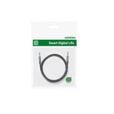 UGREEN 1M 3.5mm Male to Male Stereo Audio Aux Cable Braided Car Stereos iPhone iPad Smartphones Tablets Media Players 50361