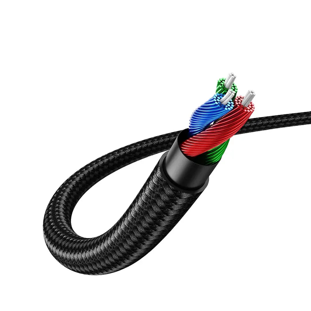 UGREEN 1M 3.5mm Male to Male Stereo Audio Aux Cable Braided Car Stereos iPhone iPad Smartphones Tablets Media Players 50361