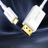UGREEN USB C to DisplayPort Cable 1.5M Type-C Male DP Female Adapter 4K 30Hz UHD Video MacBook iPad Dell Surface (40420)