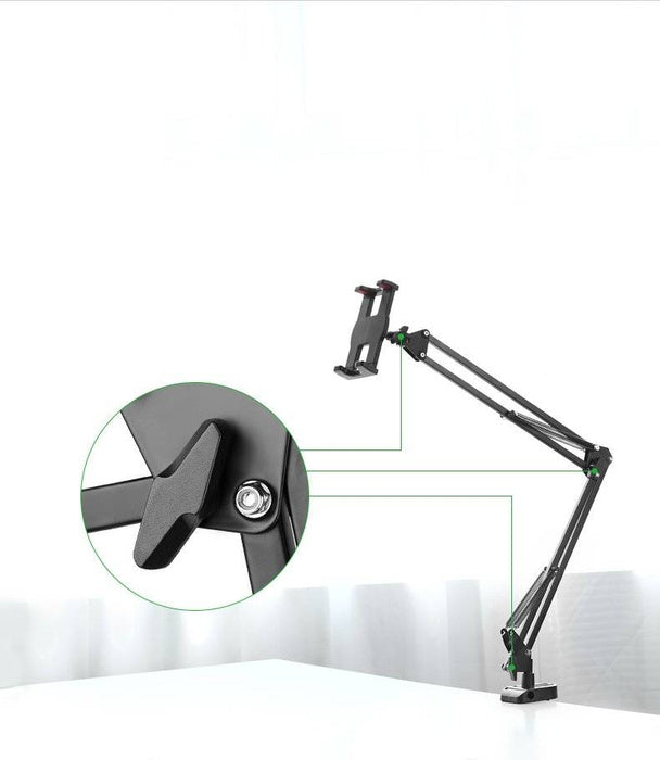 Ugreen Universal Tablet Holder with Folding Long Arm, 360° Rotating Mount, 180° Adjustable Arms (50394)