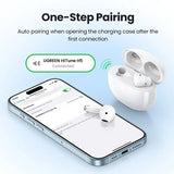 Ugreen HiTune H5 True Wireless Bluetooth V5.3 অ্যাক্টিভ নয়েজ ক্যানসেলিং ইয়ারবাডস উইথ 26H ব্যাটারি 13.6mm ড্রাইভার - সাদা (15612)