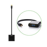 Mini DP to VGA, Ugreen Mini DisplayPort Thunderbolt Compatible to VGA Male to Female Adapter Black (10437) - Ugreen India