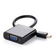 Mini DP to VGA, Ugreen Mini DisplayPort Thunderbolt Compatible to VGA Male to Female Adapter Black (10437) - Ugreen India