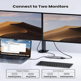 UGREEN 10 - in - 1 USB - C Multiport Docking Station With 4K HDMI & VGA Dual Monitor, 1Gbps Ethernet, 100W PD, 3*USB 3.0 Ports, 3.5mm Audio Jack, SD/TF Card Slots for Laptop, Tablet (15601) - Ugreen India
