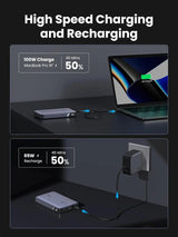 UGREEN 100W 20000mAh Power Bank, Nexode Portable Charger USB C 3 - Port PD3.0 - Ugreen India