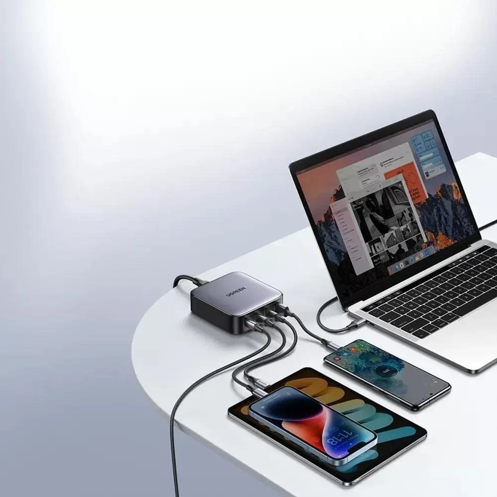 UGREEN 100W Nexode 4 Ports EU USB C Charger With GaN II Tech Special Charger for Desktop/Laptop. (90928) - Ugreen India