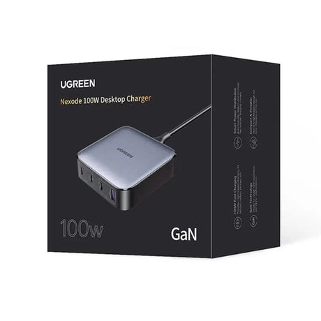 UGREEN 100W Nexode 4 Ports EU USB C Charger With GaN II Tech Special Charger for Desktop/Laptop. (90928) - Ugreen India
