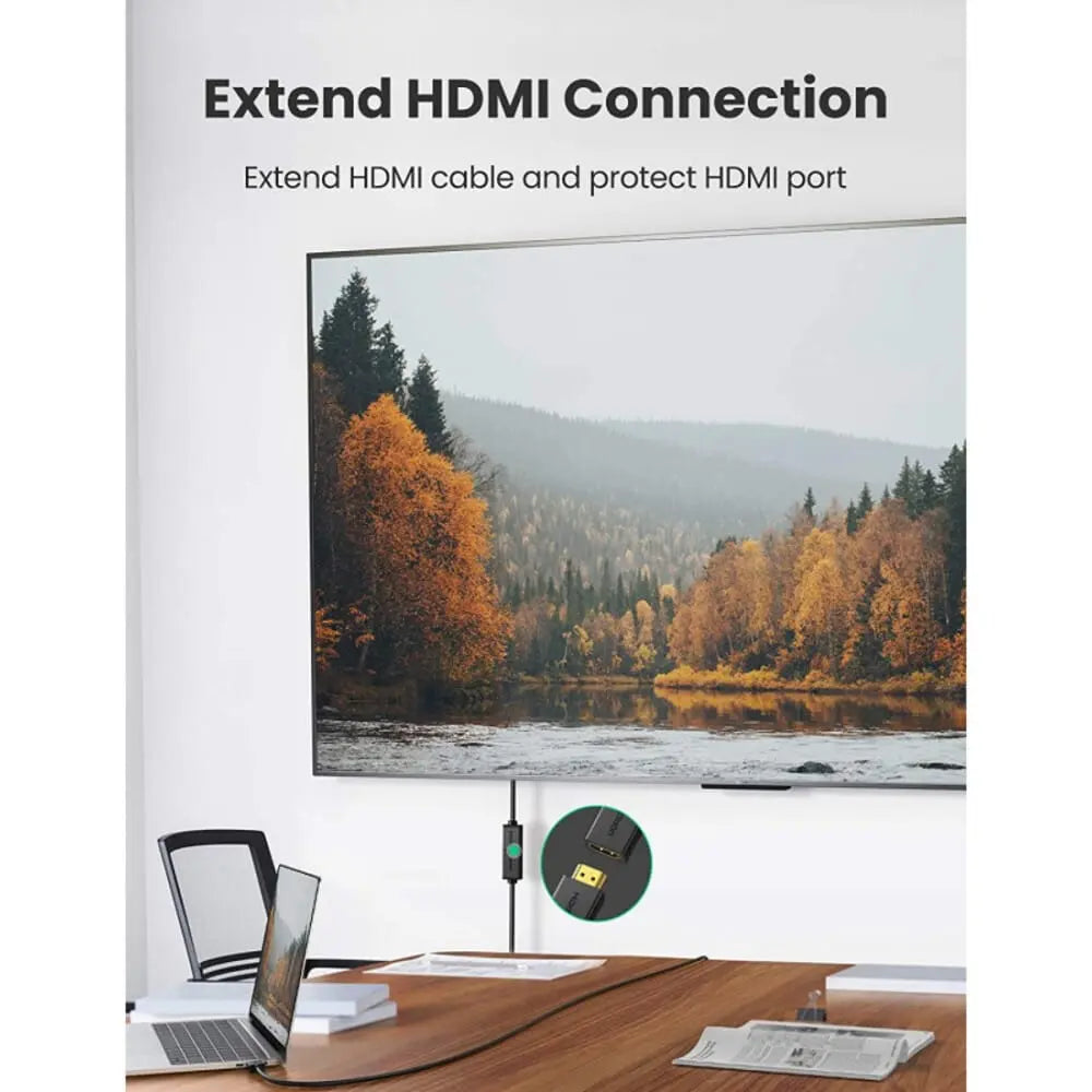 UGREEN 1m HDMI Male to Female Extension Cable Support 3D/4K@60Hz/1080P HDMI Extender for TV Stick, Roku Stick, Chromecast, Nintendo Switch, Xbox 360, PS4, PS3, Blu Ray Player, HDTV, Laptop, PC (10141) - Ugreen India