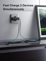 UGREEN 36W charger 10216 fast charging two phones simultaneously