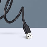 UGREEN 10315 black USB extension cable and male plug