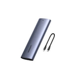 UGREEN M.2 NVMe SSD Enclosure Adapter Aluminum Case 10Gbps USB C 3.1 Gen 2 to NVMe PCIe M-Key Solid State Drive External Enclosure Compatible with MacBook Pro WD Samsung Toshiba 2230 2242 2260 2280 With Usb Type C 50cm Cable(10902) - Ugreen India