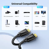 UGREEN 10m HDMI Cable 2.0, 4K@60Hz Ultra HD Braided High Speed HDMI to HDMI Male to Male Cord, HDR, 18Gbps, Audio Return, Compatible with TV, Monitor, Laptop, Projector, Gaming Console (40414) - Ugreen India
