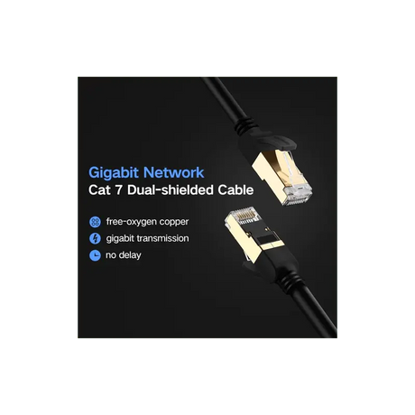 Ugreen 1.5m Cat 7 F/FTP Ultra Durable Shielded Lan Cable, 10Gbps/600Mhz S/STP Molded/Stranded Copper (11277) - Ugreen India
