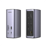 UGREEN 13 - in - 1 USB - C PD Docking Station for Laptop With HDMI, DP 4k@60Hz (8K Max) Triple Display Monitor for Windows and Mac, 10 Gbps USB - C and USB - A Data, 100W Charging, Ethernet, Audio, SD/TF Card slot (90325) - Ugreen India
