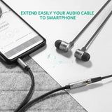 UGREEN 1.5M 3.5mm Audio Extension Cable, Male to Female AUX Headphone Jack Extender Cord Compatible with Headphones, Speakers, Car Stereo, Laptop, Tablet, Smartphone – (10593) - Ugreen India