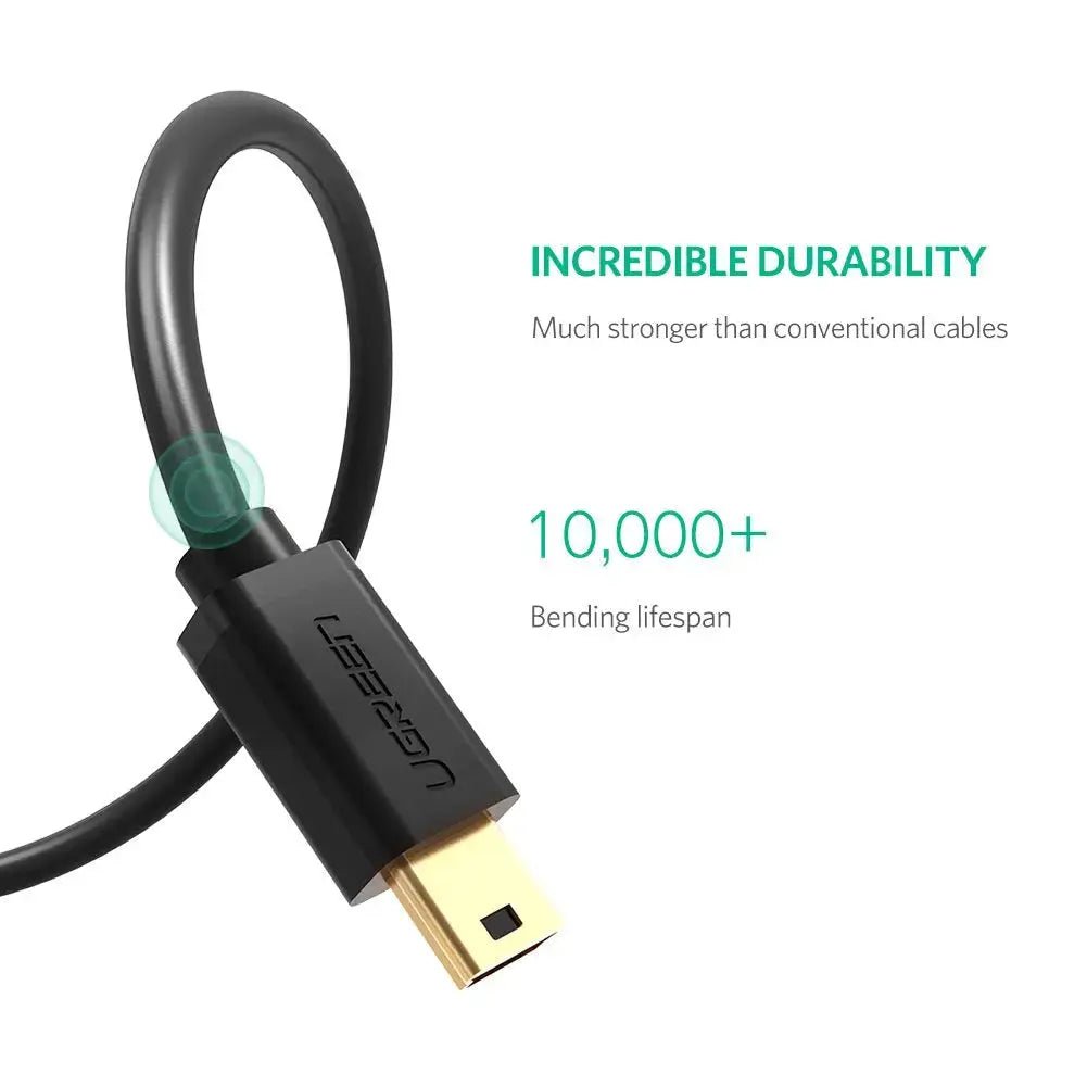 Ugreen 1.5M USB 2.0 A Male to 5 - Pin Mini B Male Cable - Ugreen India