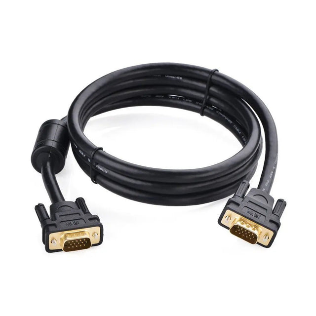 Ugreen 1.5m VGA Male to Male Cable Gold - plated to connect computers to LCD monitors, television screens, projectors etc. (11630) - Ugreen India