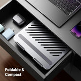 UGREEN 17.3 Inch Laptop Stand for Desk, Swivel Adjustable & Foldable Laptop Riser, Ergonomic Aluminum Notebook Stand Compatible with MacBook, Dell, HP, Lenovo, ASUS, More Laptops up to 17.3" (90849) - Ugreen India