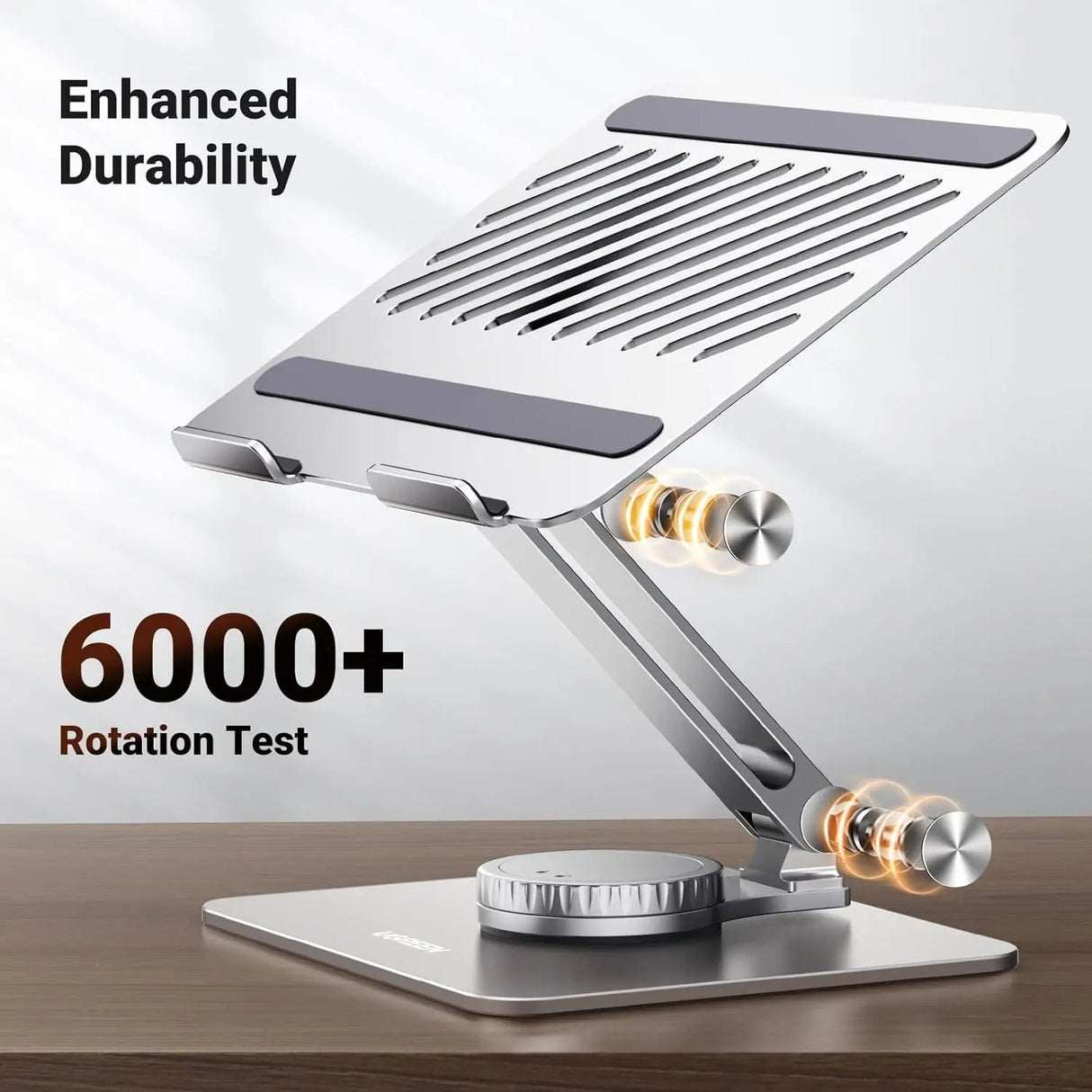 UGREEN 17.3 Inch Laptop Stand for Desk, Swivel Adjustable & Foldable Laptop Riser, Ergonomic Aluminum Notebook Stand Compatible with MacBook, Dell, HP, Lenovo, ASUS, More Laptops up to 17.3" (90849) - Ugreen India