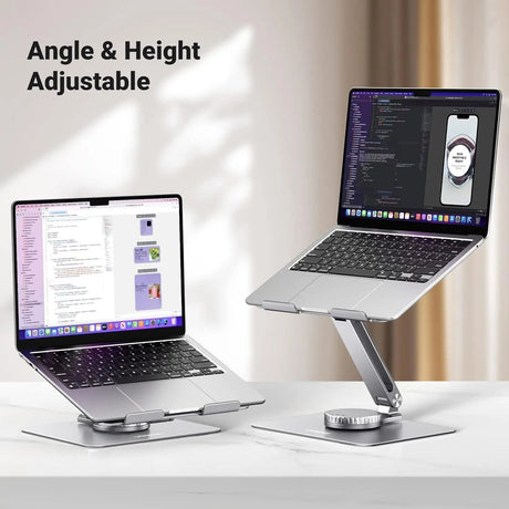 UGREEN 17.3 Inch Laptop Stand for Desk, Swivel Adjustable & Foldable Laptop Riser, Ergonomic Aluminum Notebook Stand Compatible with MacBook, Dell, HP, Lenovo, ASUS, More Laptops up to 17.3" (90849) - Ugreen India