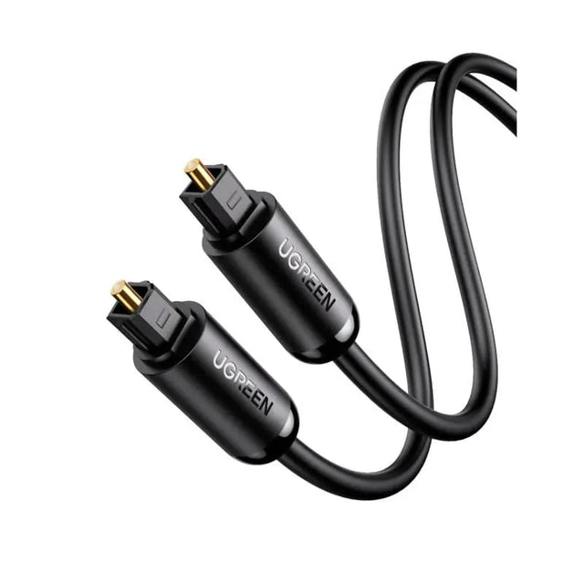UGREEN 1m Toslink Digital Optical Audio Cable Male to Male Fiber Optic Cord for Home Theater, Soundbar, TV, PS5, Xbox, Receiver, DAC (70890) - Ugreen India