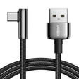 UGREEN 1m USB A 2.0 Right Angle 90 Degree Male to Usb C Male Braided Cable with Zinc Alloy Shell Compatible for Samsung Galaxy S10 S10e S9 Plus Note 9 8, LG G8 G7 V40 V20 V30, Moto Z Z3, Nintendo Switch etc. (70413) - Ugreen India