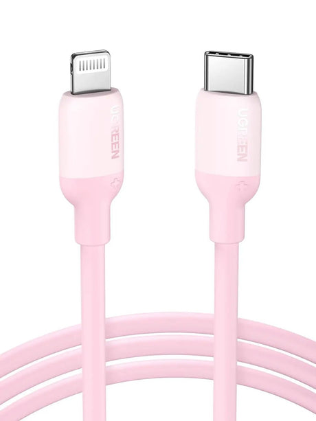 UGREEN 1M USB C to Lightning Cable MFi Certified, PD Fast Charging Cord Compatible with iPhone 15/14/13/12 Series, iPad, AirPods, Supports Data Sync – (60625) - Ugreen India